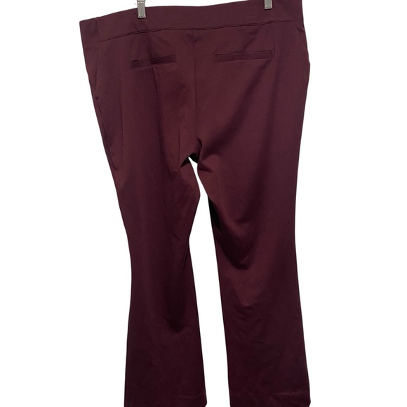 Simply Vera VeraWang Women’s Maroon Bootcut Dress Pants Size XXL - Picture 7 of 10